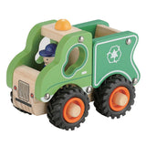 Wooden Rubbish Truck Toy for Kids