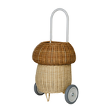 Ollie Ella Rattan Mushroom Luggy - Natural