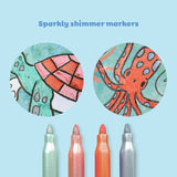 Shimmer Colouring Set - Sea Life