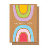 TWO RAINBOWS BIRTHDAY CARD