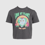 Love My Planet Tee (Size 3-7) - Charcoal