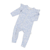 Huxbaby Unicorn Surprise Frill Romper - Dusty Blue