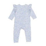 Huxbaby Unicorn Surprise Frill Romper - Dusty Blue