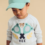 Tennis Hux Sweatshirt - Grey Marle