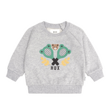 Tennis Hux Sweatshirt - Grey Marle