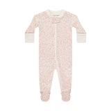 Zip Long Sleeve Sleeper Footie | Pink Blossom