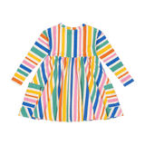 Rock Your Baby Rainbow Stripes Dress - Stripes