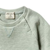 Organic Waffle Sweat - Sage