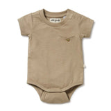 Wilson and Frenchy Driftwood Organic Pocket Bodysuit