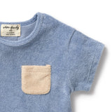 Dusty Blue Organic Terry Tee