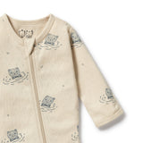 Little Bear Organic Pointelle Zipsuit with Feet