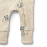 Little Bear Organic Pointelle Zipsuit with Feet