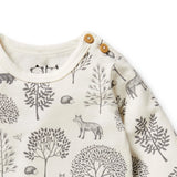 Wilson and Frenchy Organic Bodysuit - Woodland