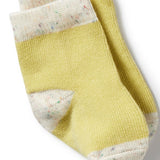 Wilson and Frenchy Organic 3 Pack Baby Socks - Endive, Bluebell, Blue