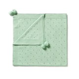 Wilson and Frenchy Knitted Blanket - Mint Green