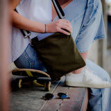 Olive Felt Crossbody bag