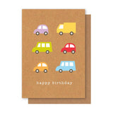 CARS & TRUCKS BIRTHDAY CARD