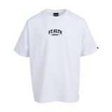 College Tee (Size 8-16) - WHITE