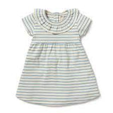 Wilson and Frenchy Petit Blue Organic Ruffle Dress