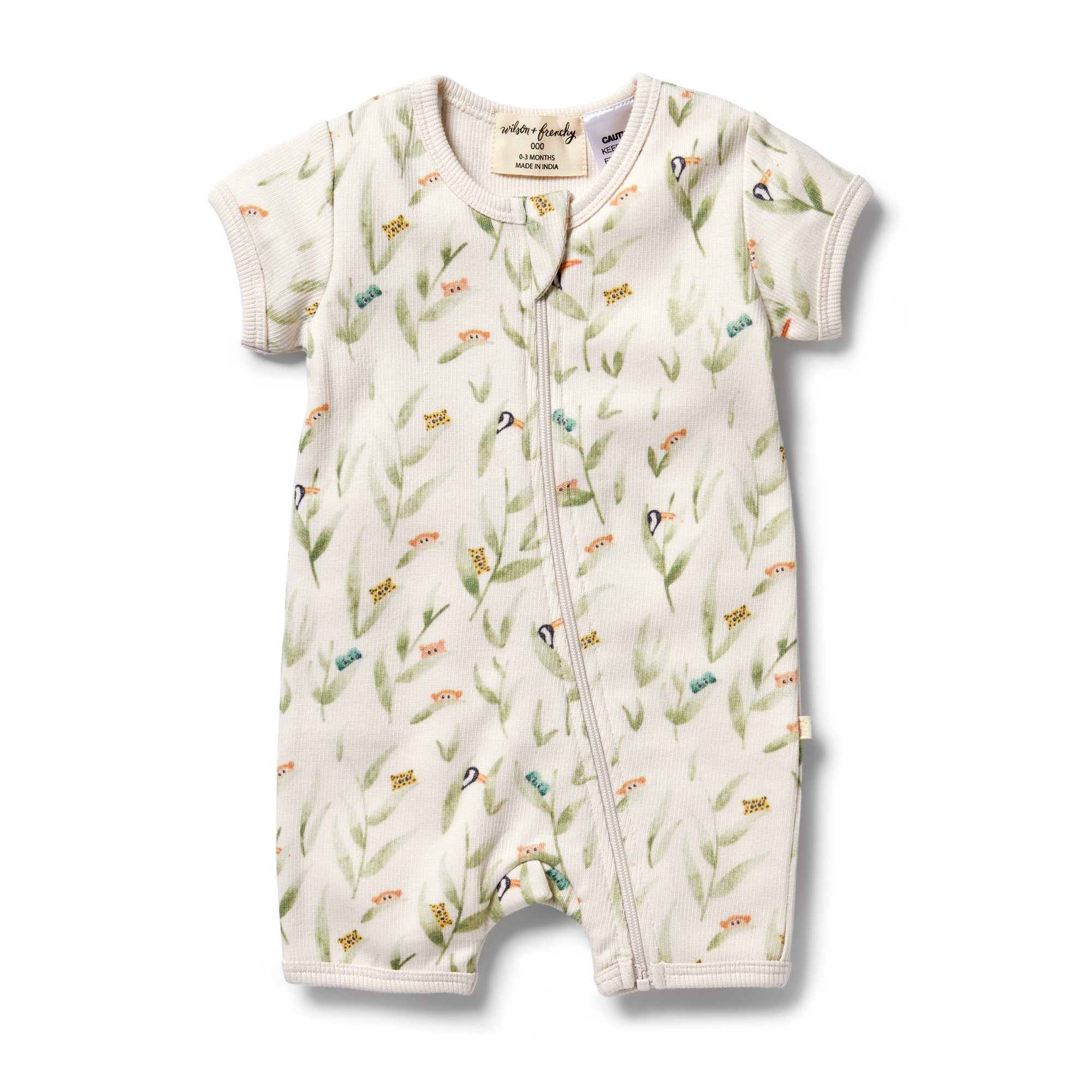 Organic Rib Boyleg Zipsuit - Peek-a-Boo – Little Lalt Co.